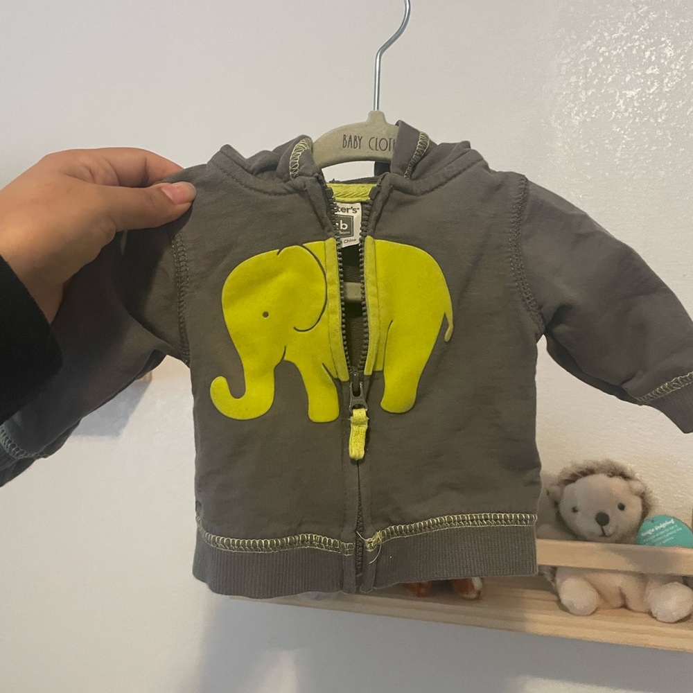 Elephant hoodie and pants set